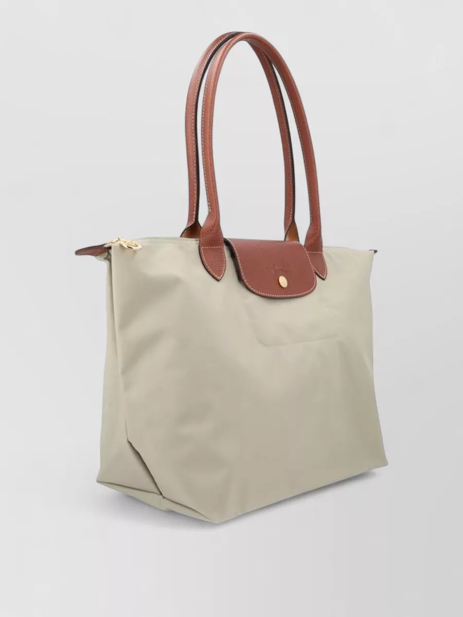 Longchamp Large Shoulder Bag Contrast Handles