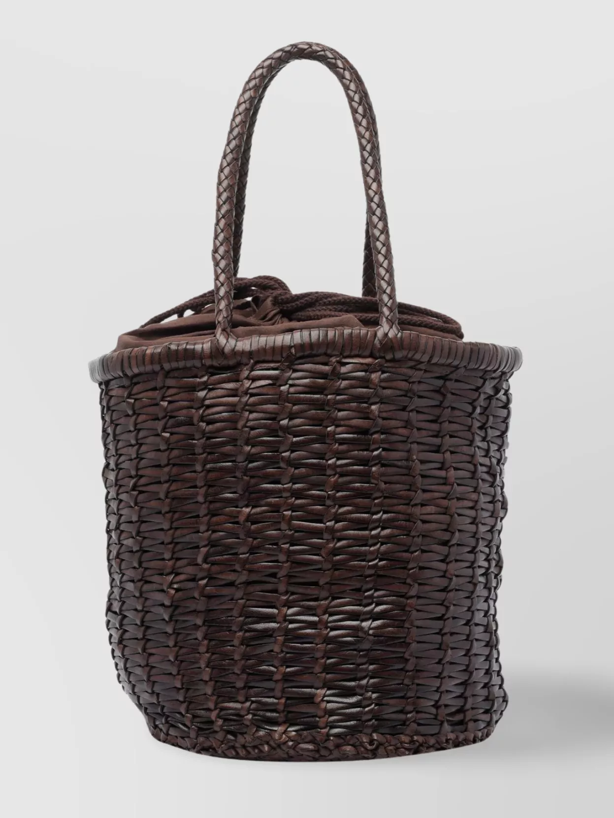 Dragon Diffusion Large Woven Bucket Bag With Top Handles