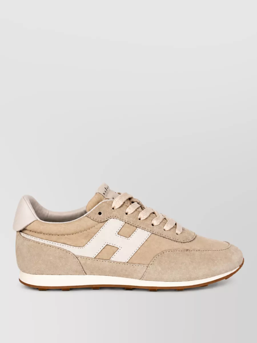 Hogan suede lace-up shoes