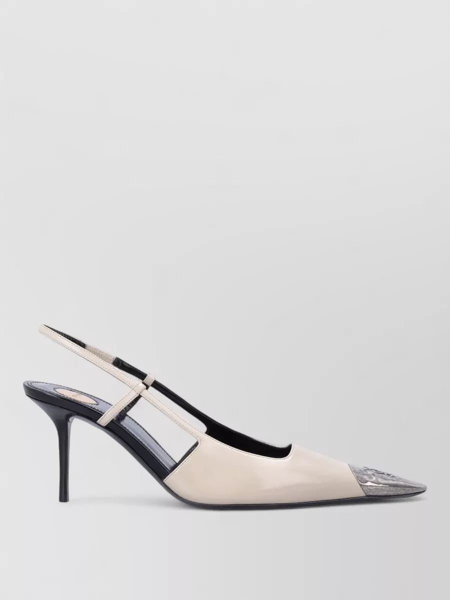 Saint Laurent Leather Slingback Pumps