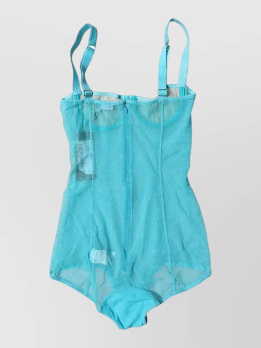 Dolce&Gabbana mesh balconette bodysuit