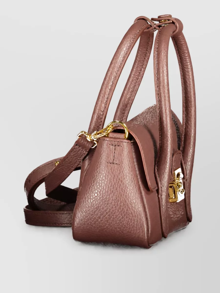 Coccinelle Leather Mini Top Handle Bag