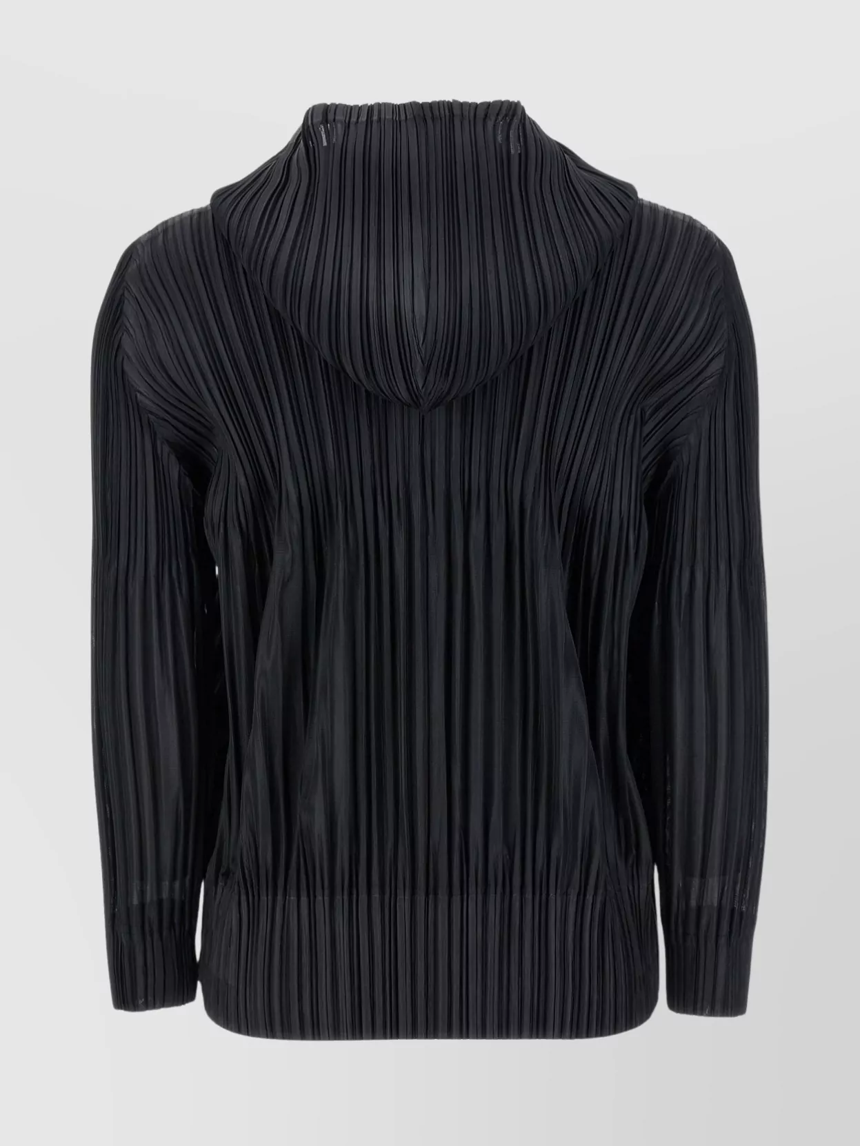 Issey Miyake Cozy Hooded Blouse Long Sleeves In Black