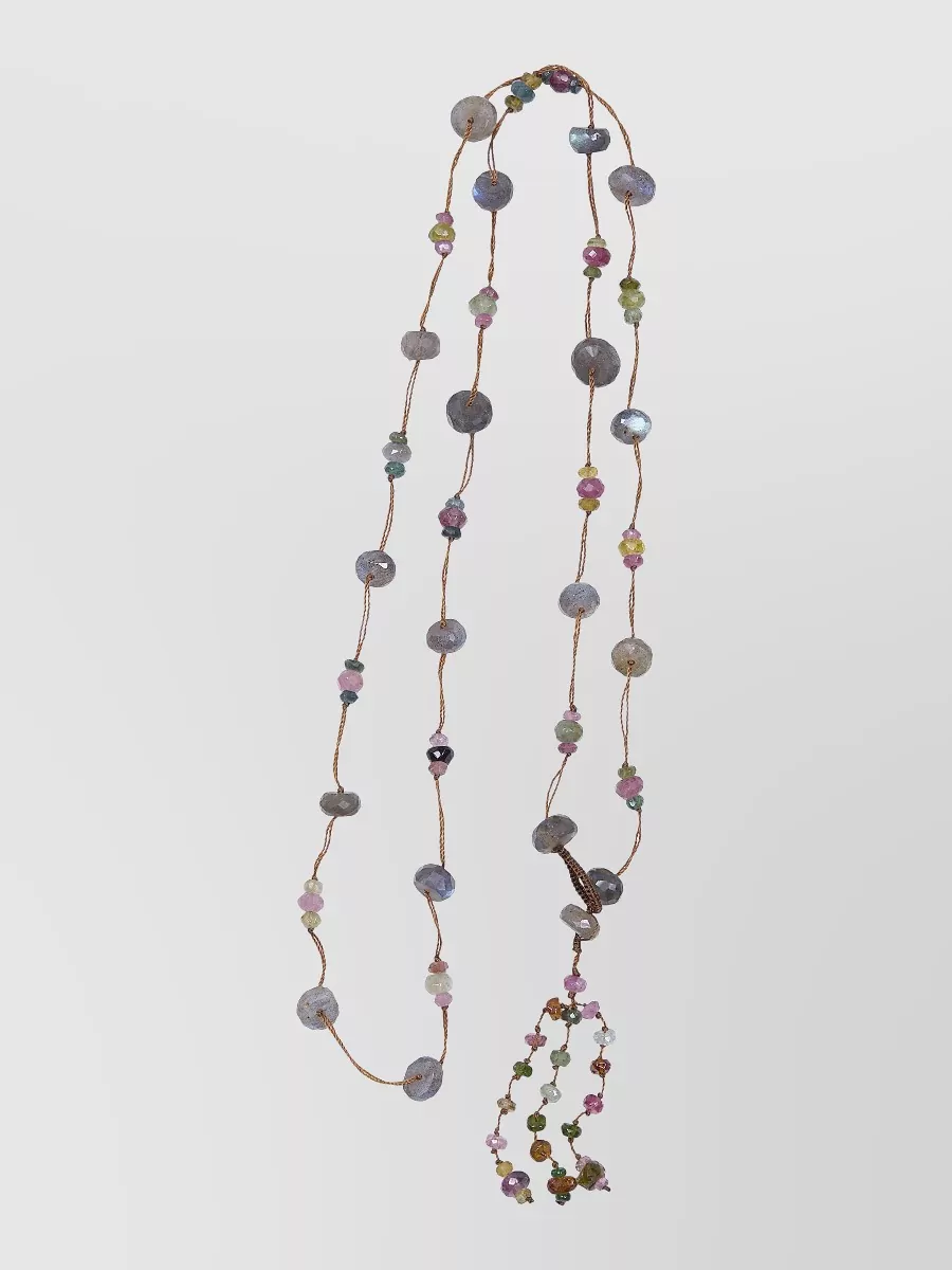 Sharing quartz long necklace