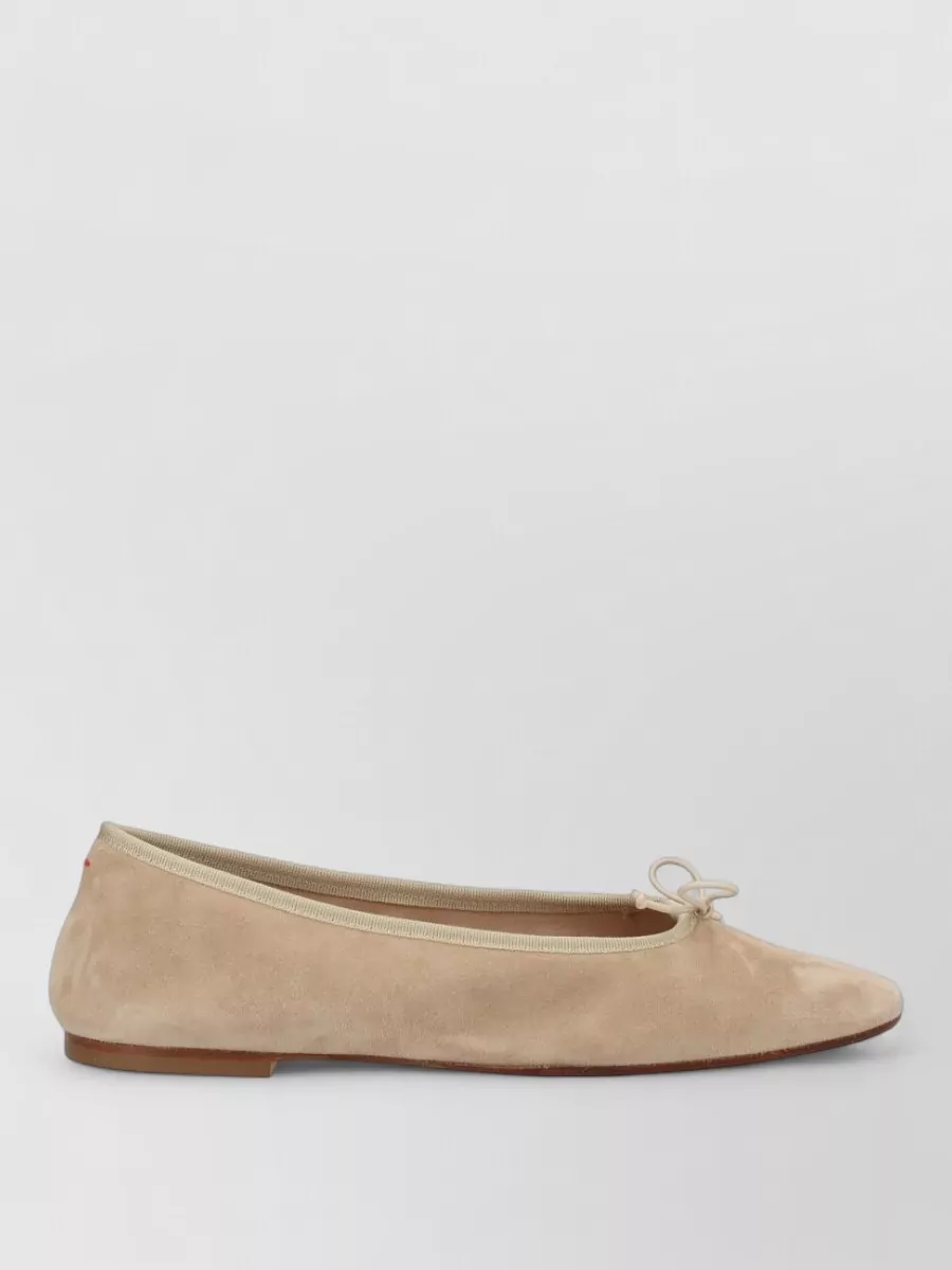 Aeyde Suede Leather Ballerina Shoes