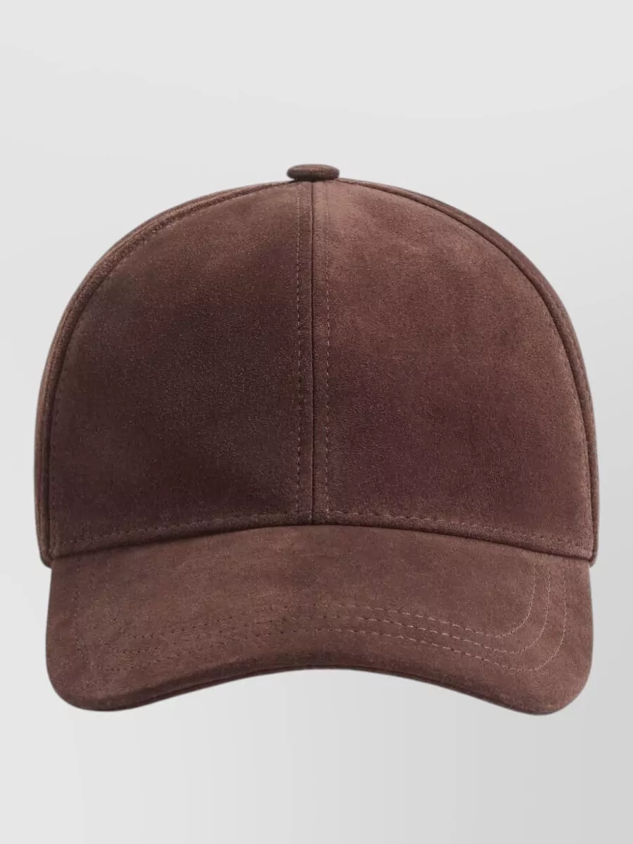 Valentino Garavani suede leather baseball cap