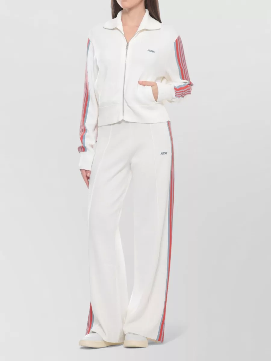 Autry Long-Sleeve Zip-Up Sweatshirt