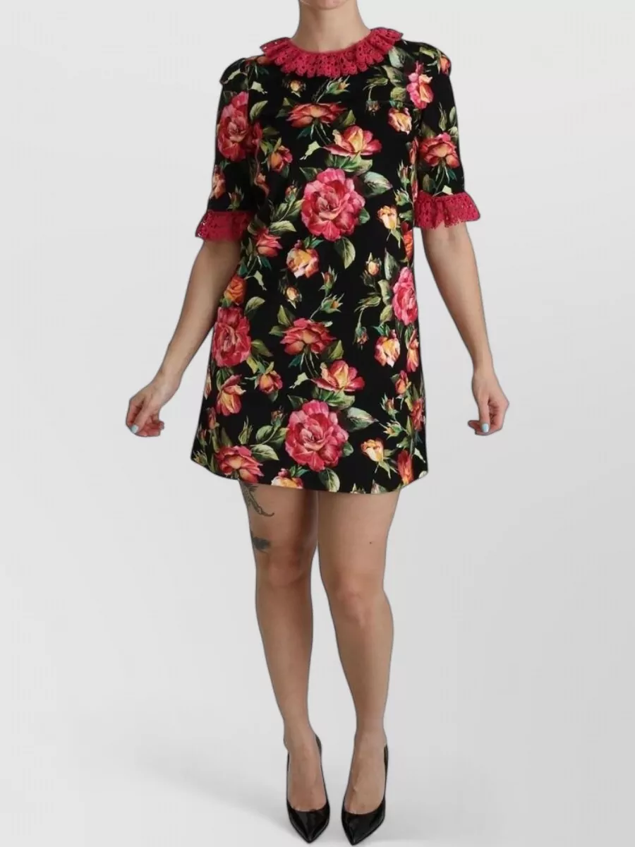 Dolce&Gabbana floral lace mini dress