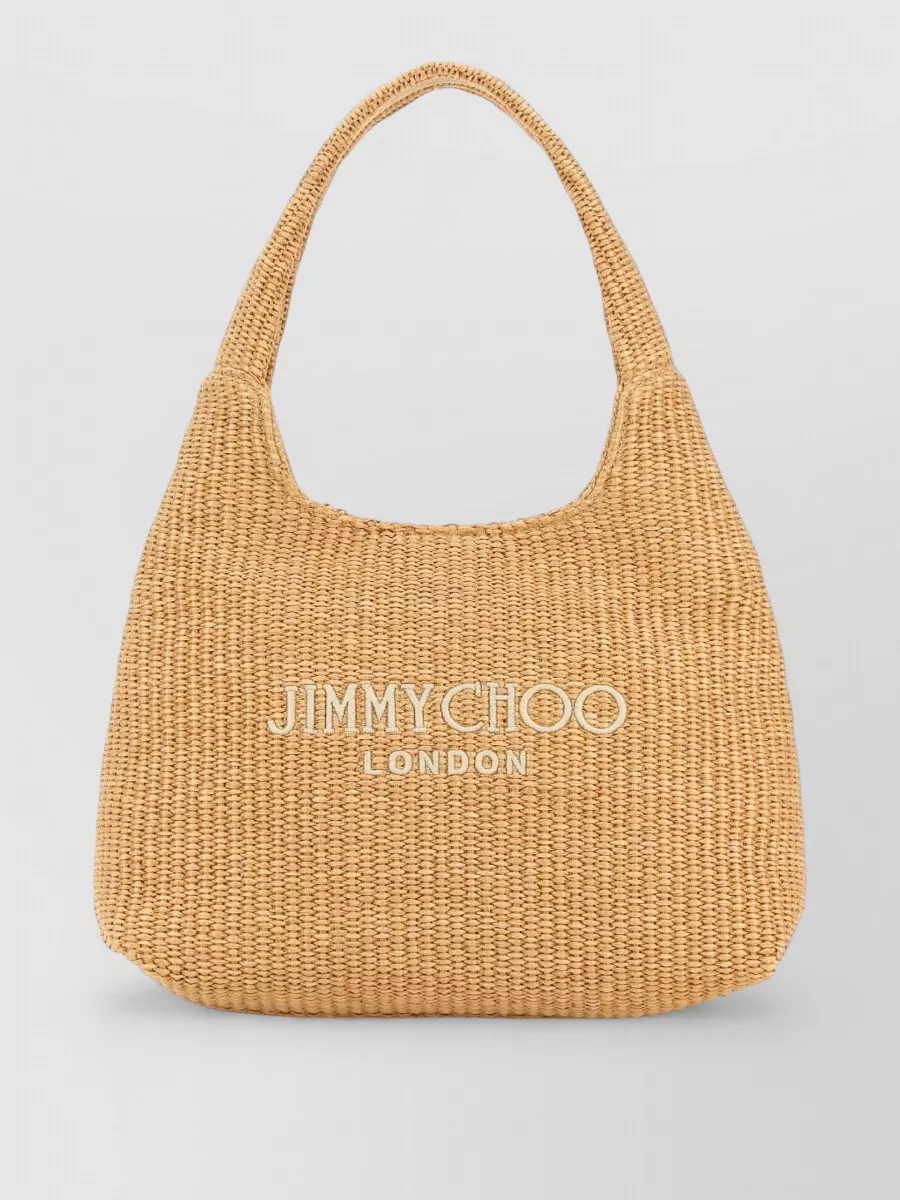 Jimmy Choo Na Raffia Tote Bag