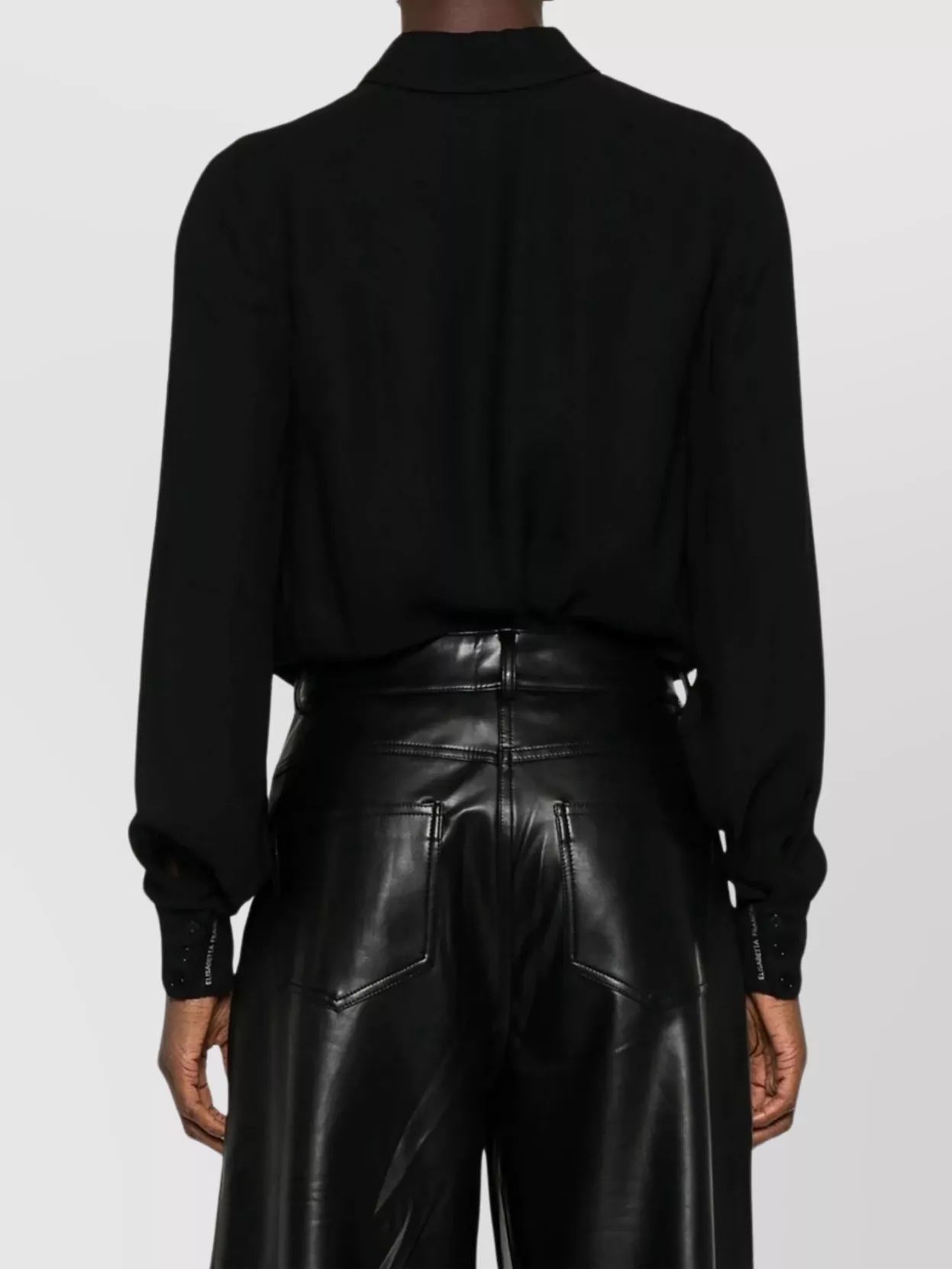 Elisabetta Franchi Body Shirt With Collared Neck And Long Sleeves