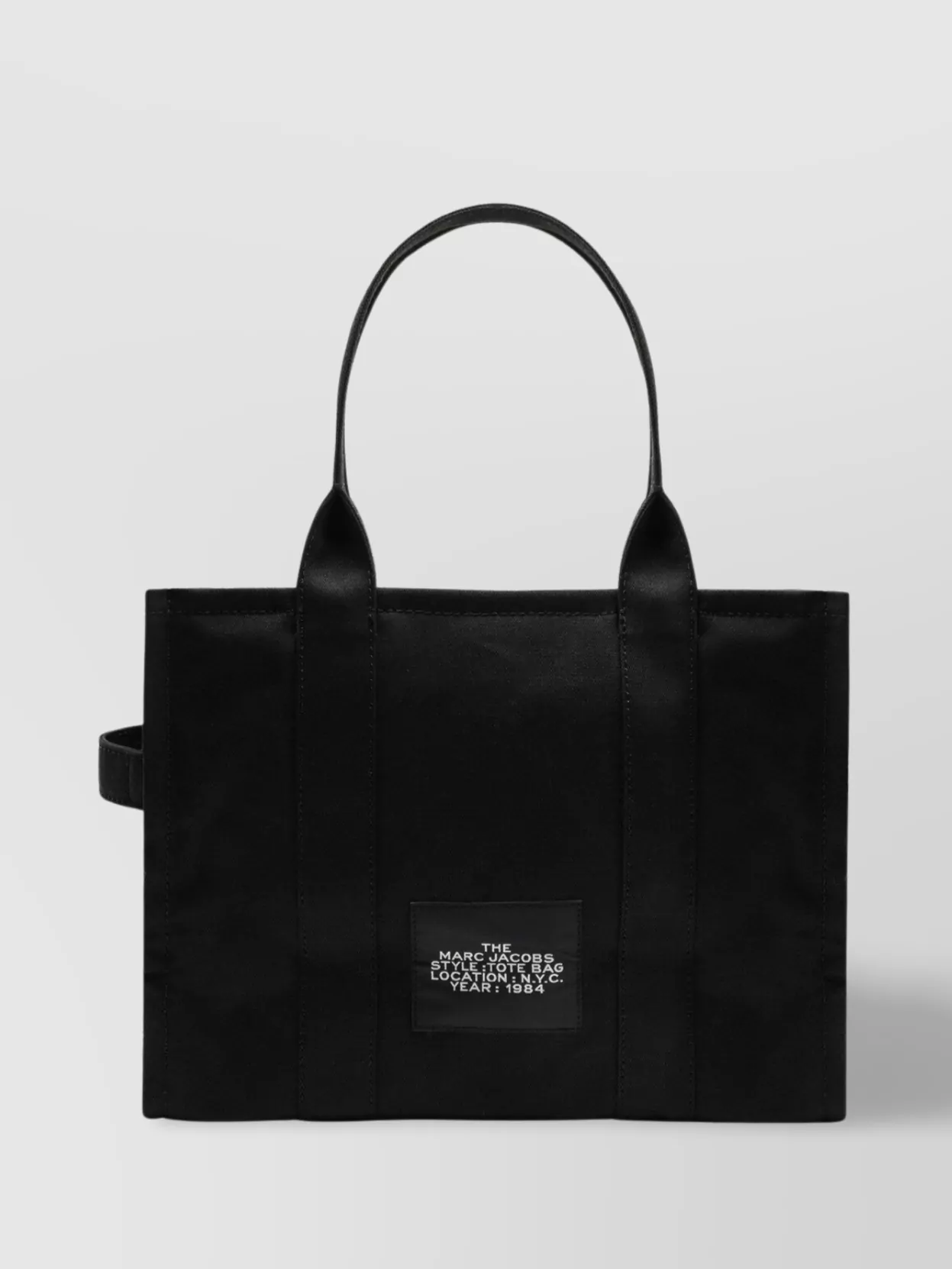 Marc Jacobs Large Canvas Tote Bag In Black