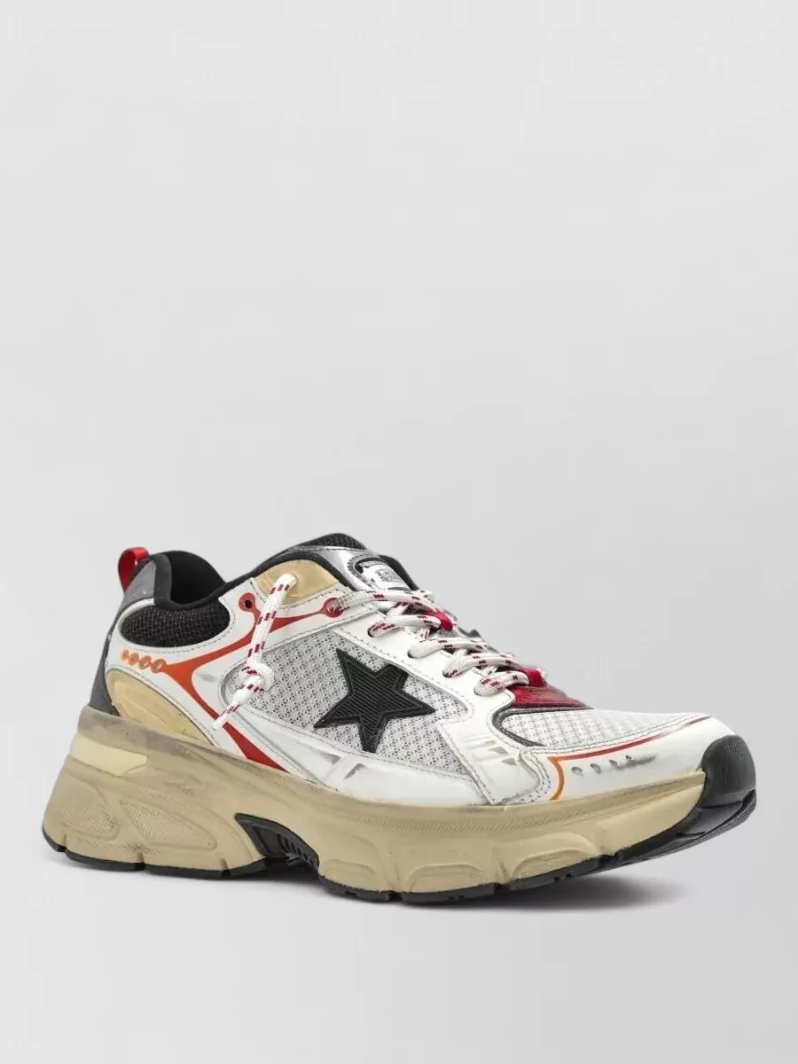Golden Goose leather mesh low-top sneakers