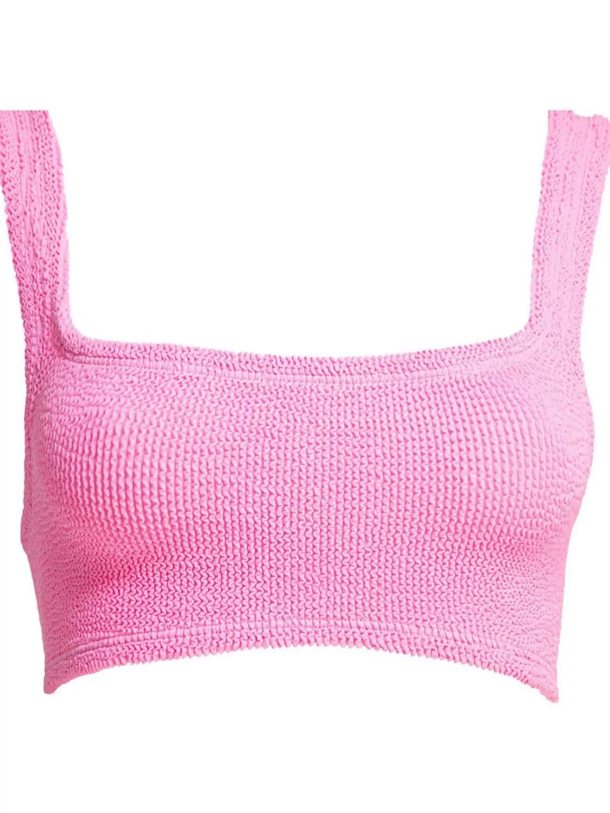 Hunza G High-cut Leg Square Neckline Two-piece Set