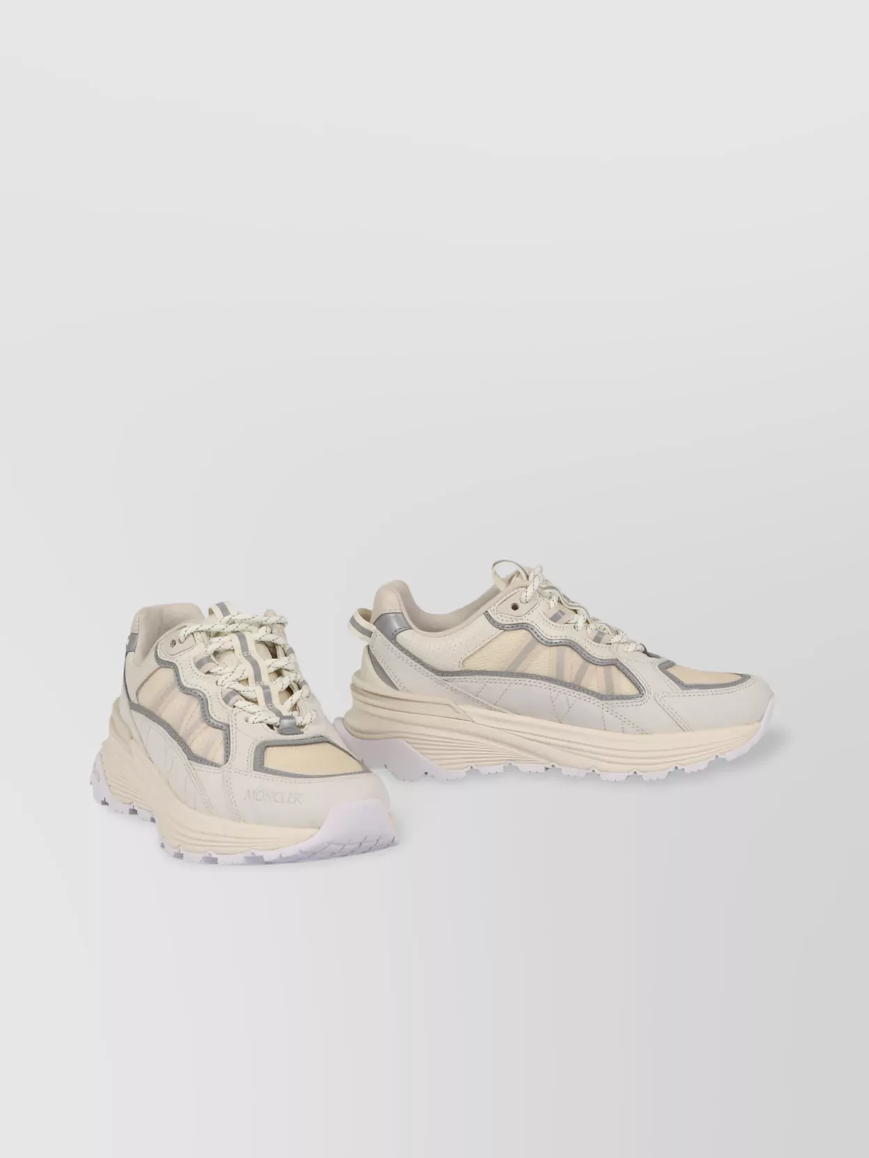 MONCLER BREATHABLE MESH PANEL LOW-TOP SNEAKERS