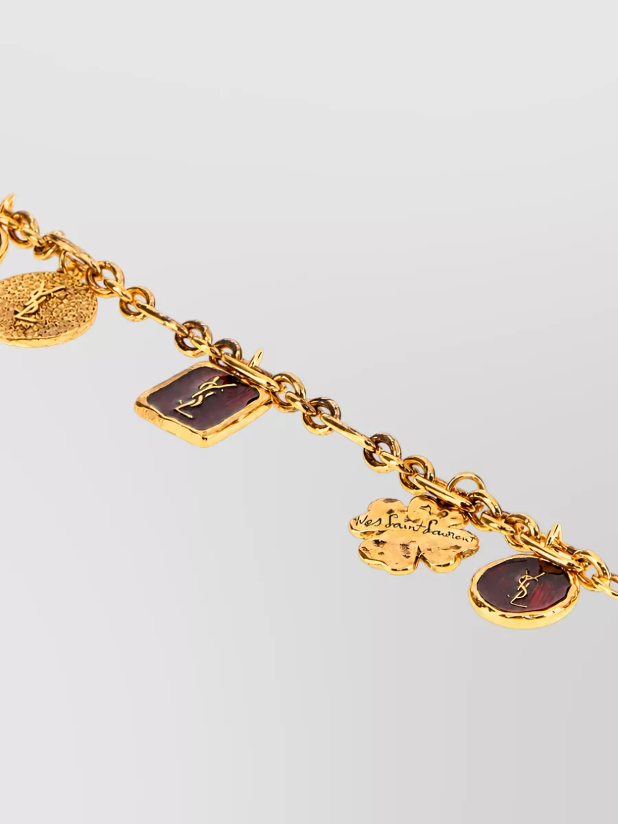 Saint Laurent Enamel Chain Bracelet
