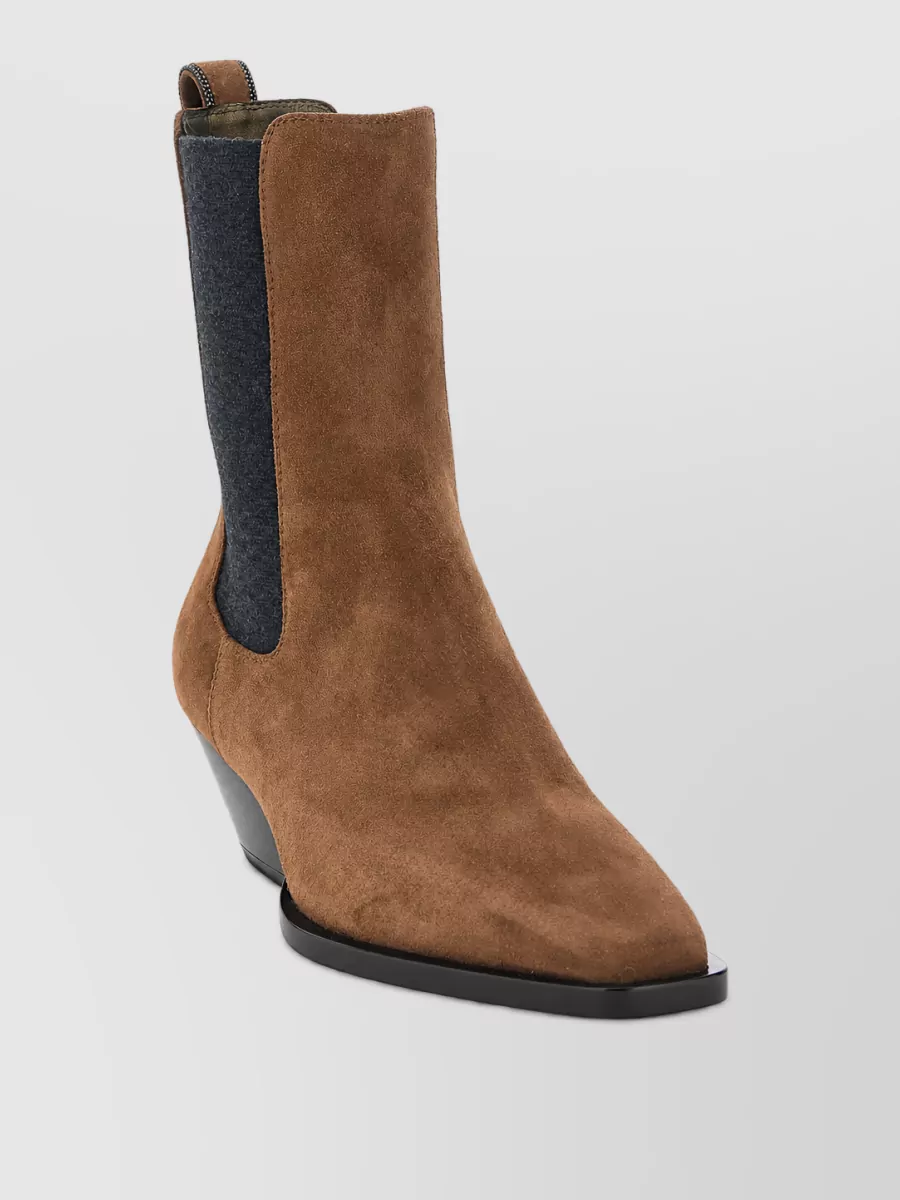 Brunello Cucinelli Suede ankle boots