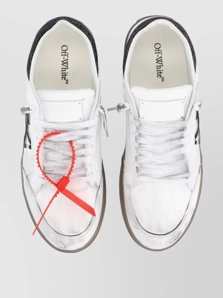 Off-White Sneakers Contrast Heel Tab Low Top