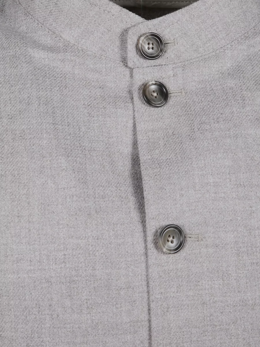 Tagliatore Mandarin Collar Jacket Front Pockets