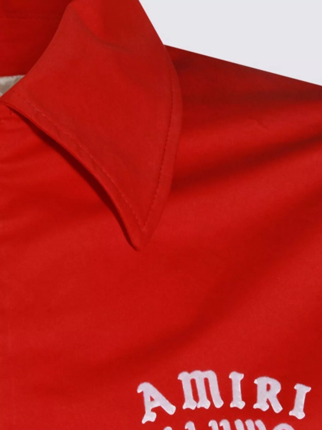 Amiri Jacket Pointed Collar Long Sleeves In Red