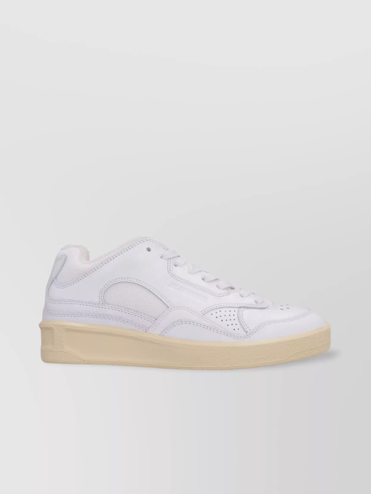 Jil Sander Low-top Leather Sneakers Sole Contrasting