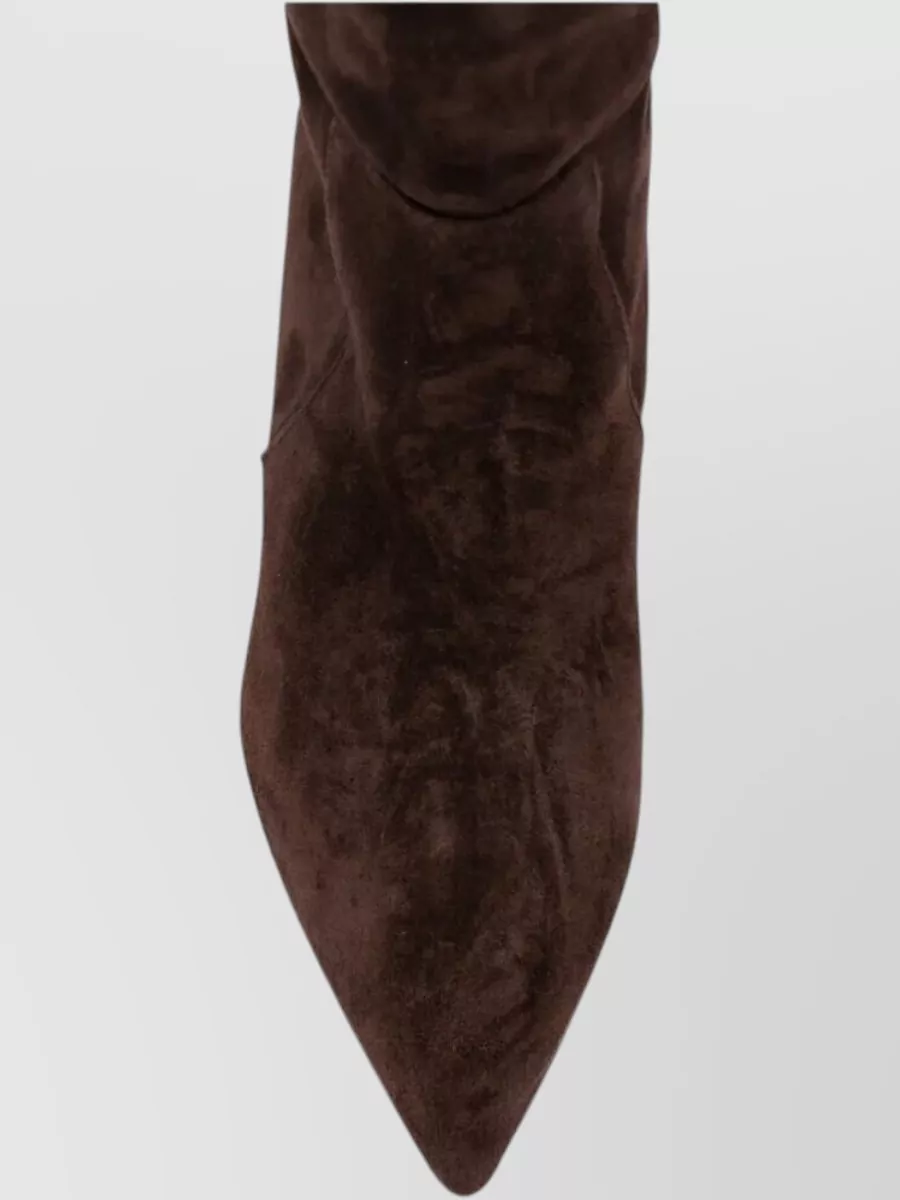 Paris Texas Leather Stiletto Knee-High Boots