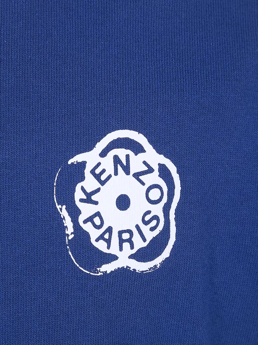 Kenzo Long-Sleeve Logo-Print Cotton T-Shirt