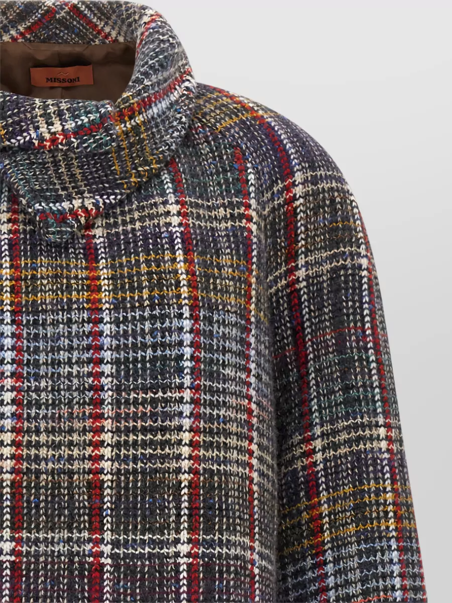 Missoni Wool Tartan Double-Breasted Coat