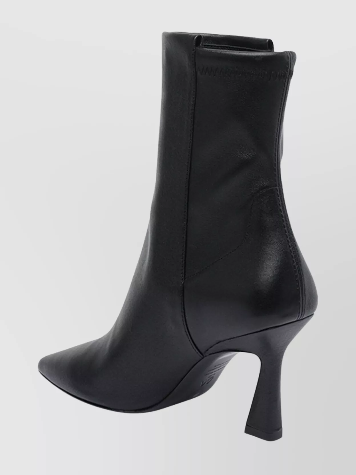 Stuart Weitzman Stylish Leather Ankle Boots With Pointed Toe In Black
