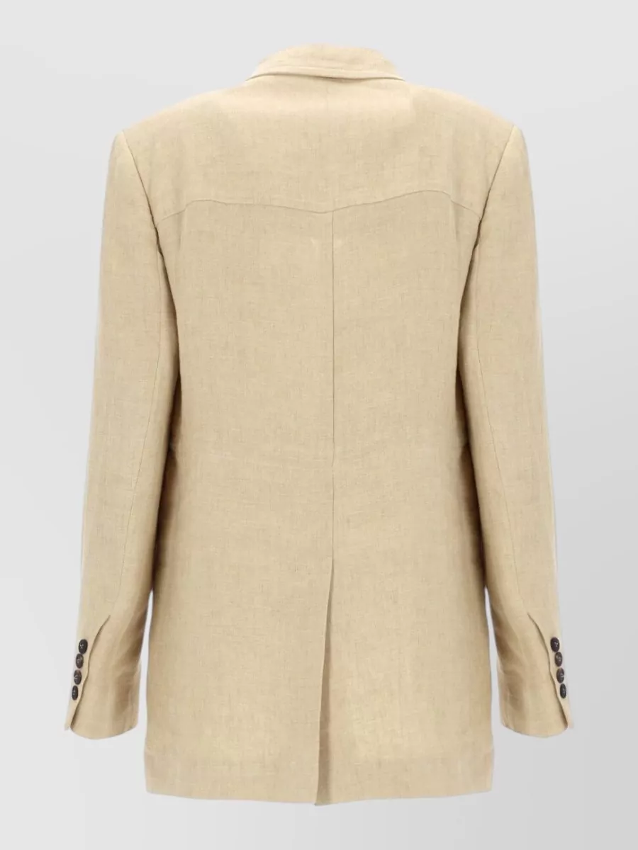 Max Mara Linen Single-breasted Suit Jacket