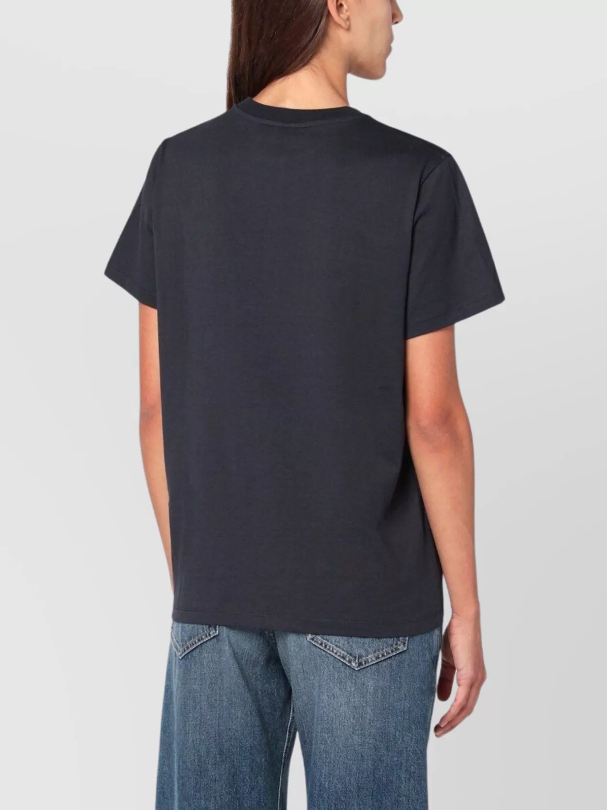Ganni Organic Cotton T-shirt Featuring Dog Graphic In Black