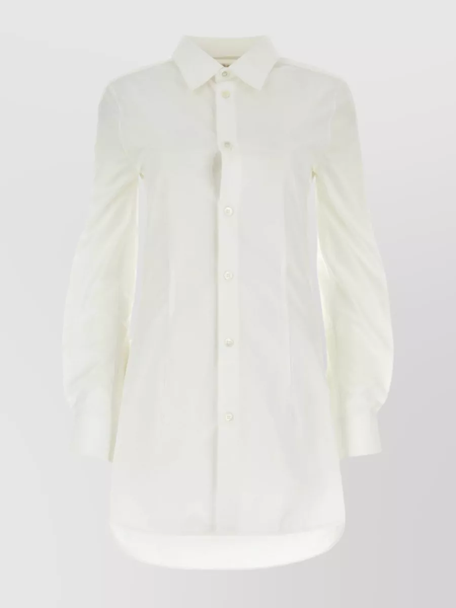 Shop Marni Relaxed Fit Cotton Shirt In White