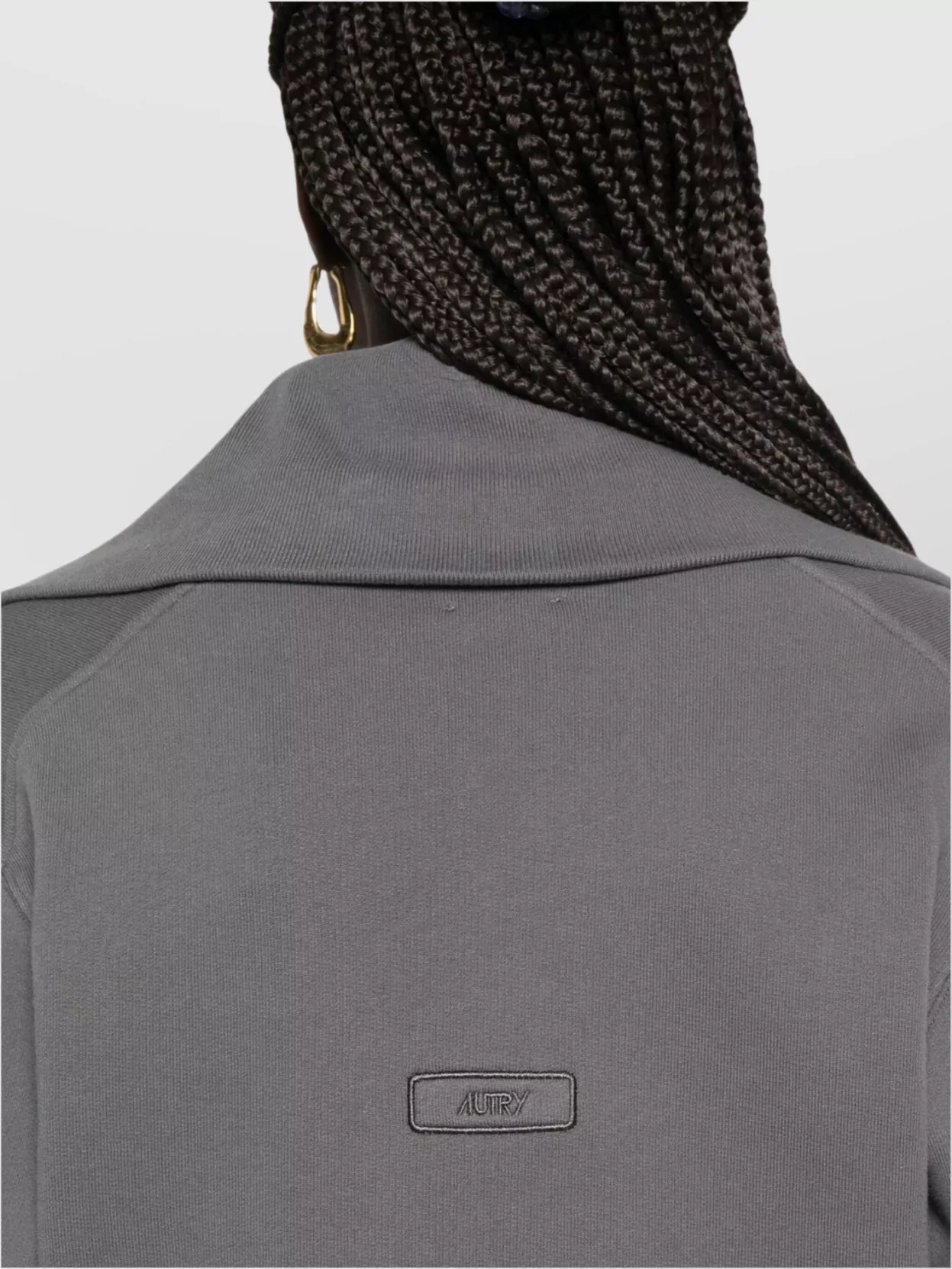 Autry High Neck Zip-Up Sweater