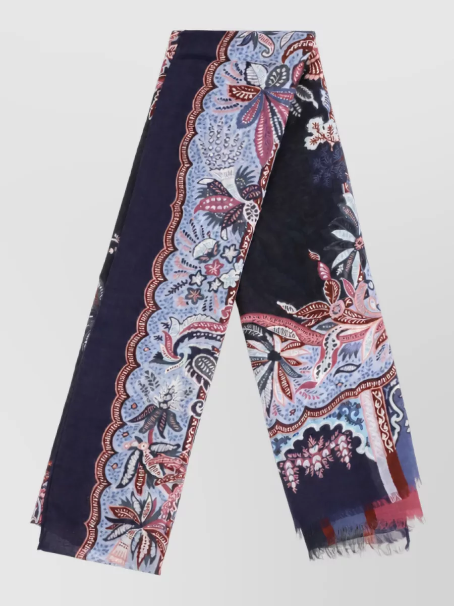Etro printed modal scarf