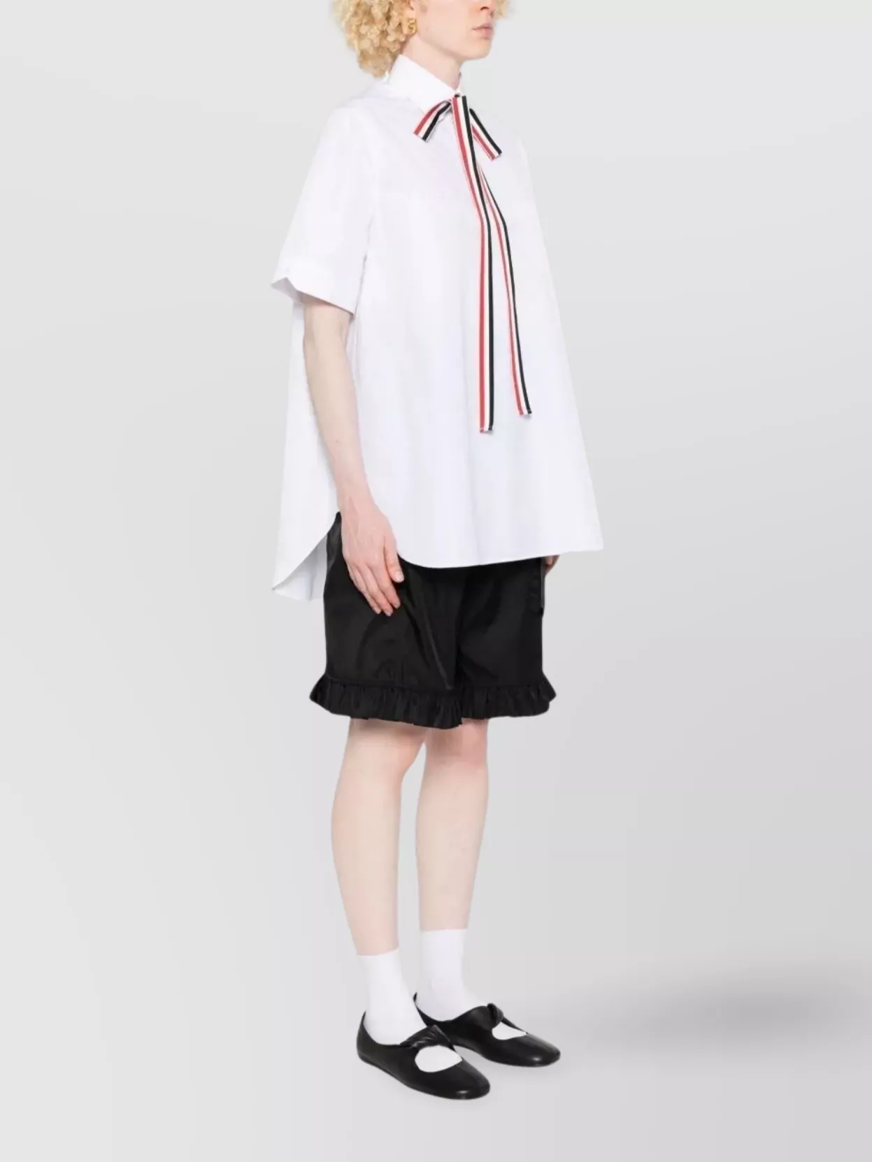 Thom Browne Blouson Shirt Bow Tie