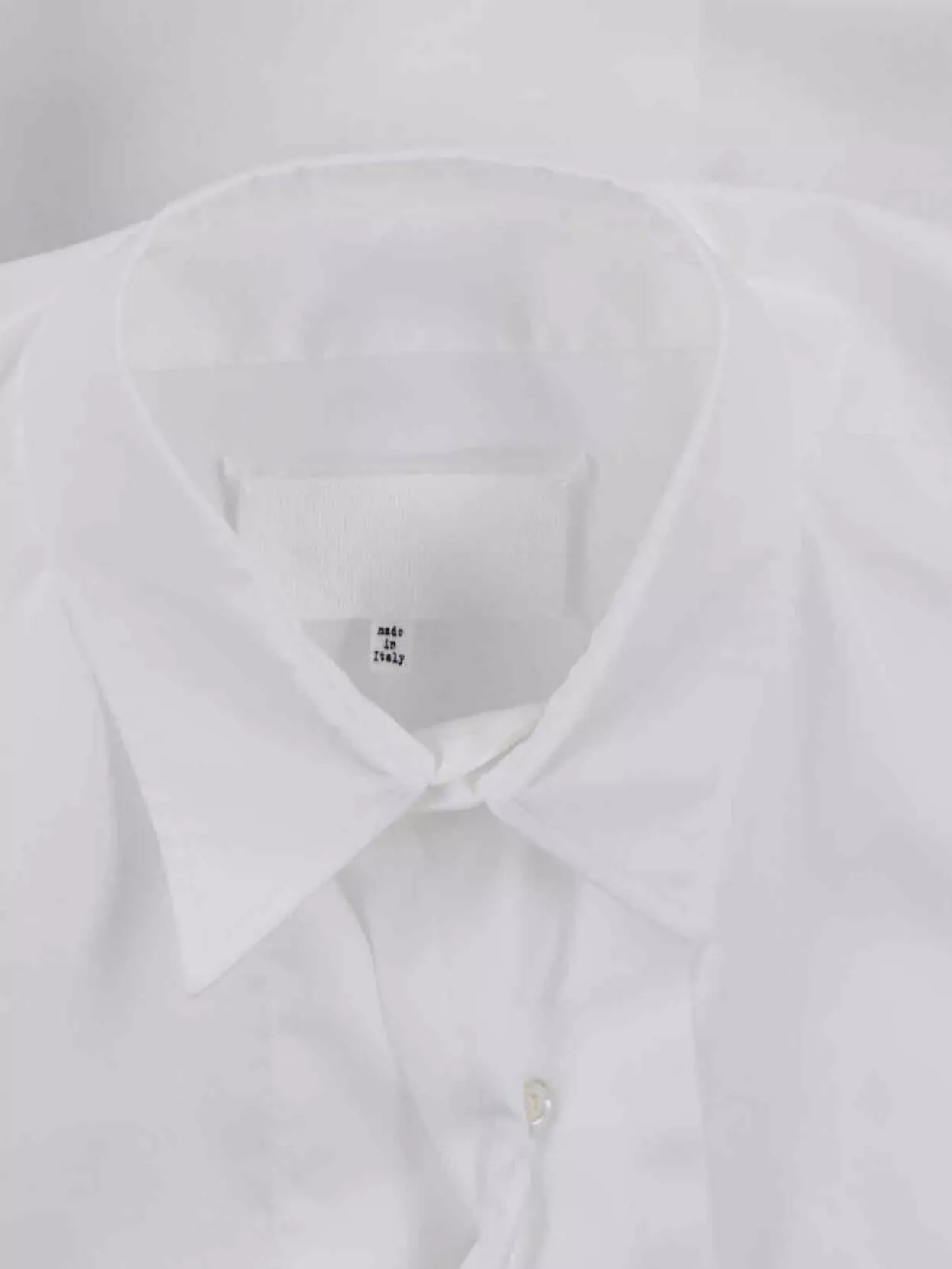 Maison Margiela Long Sleeve Top Featuring Structured Collar