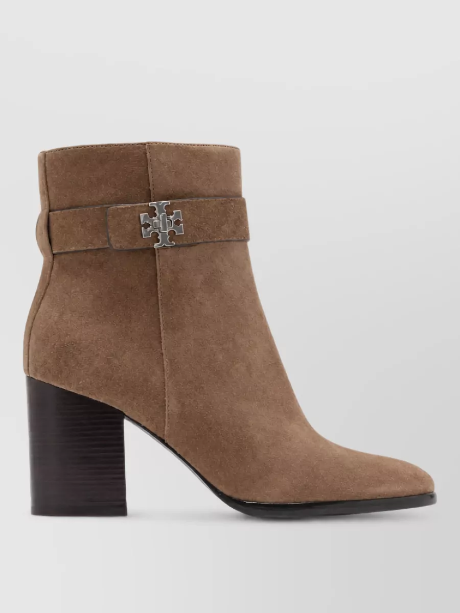 Tory Burch leather heeled ankle boots 70mm