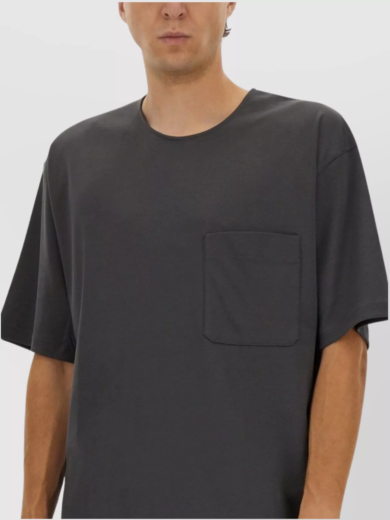 Lemaire Pocketed Round Neck Short Sleeve T-Shirt