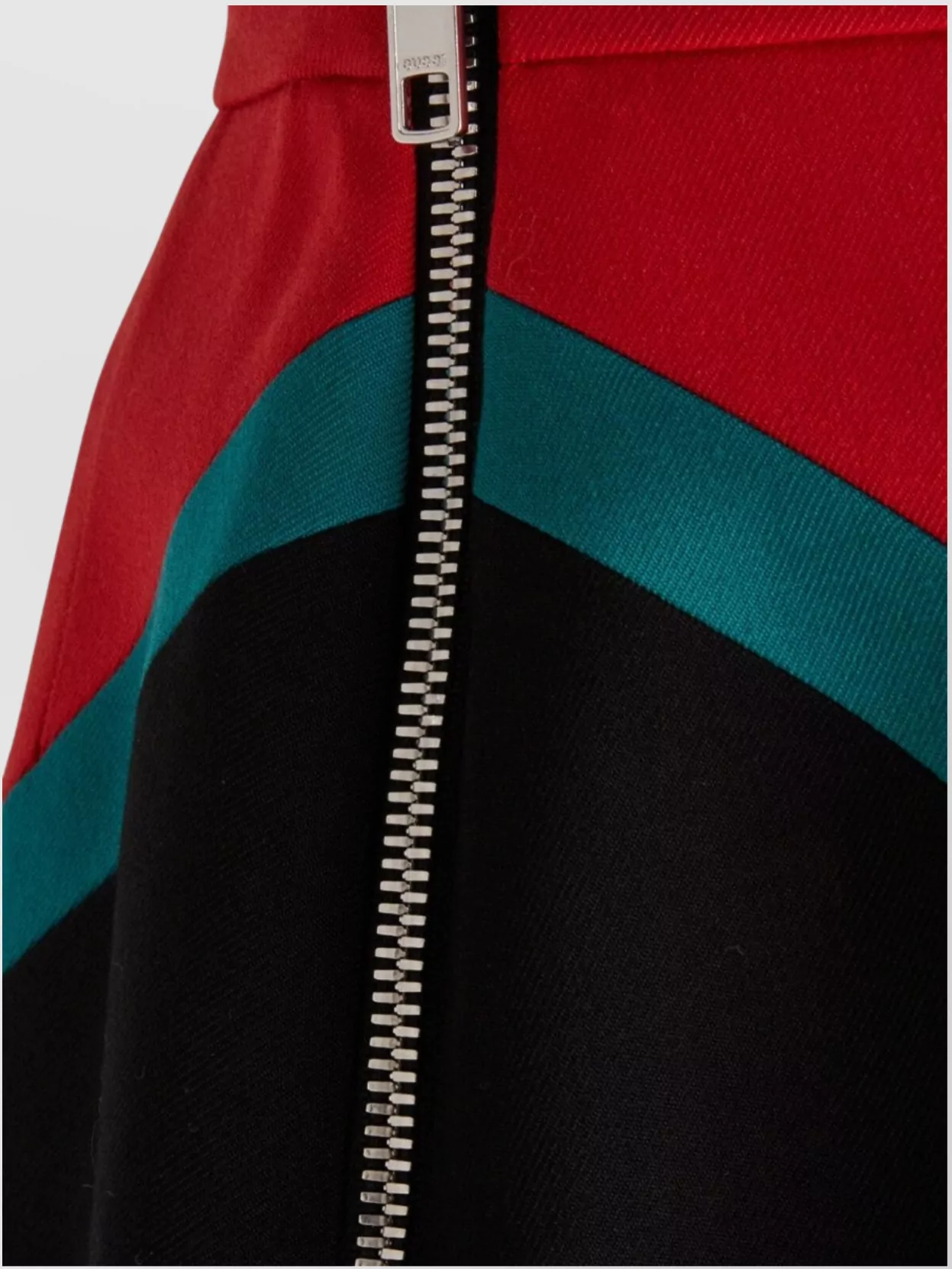 Shop Gucci Block Design High Waist A-line Skirt