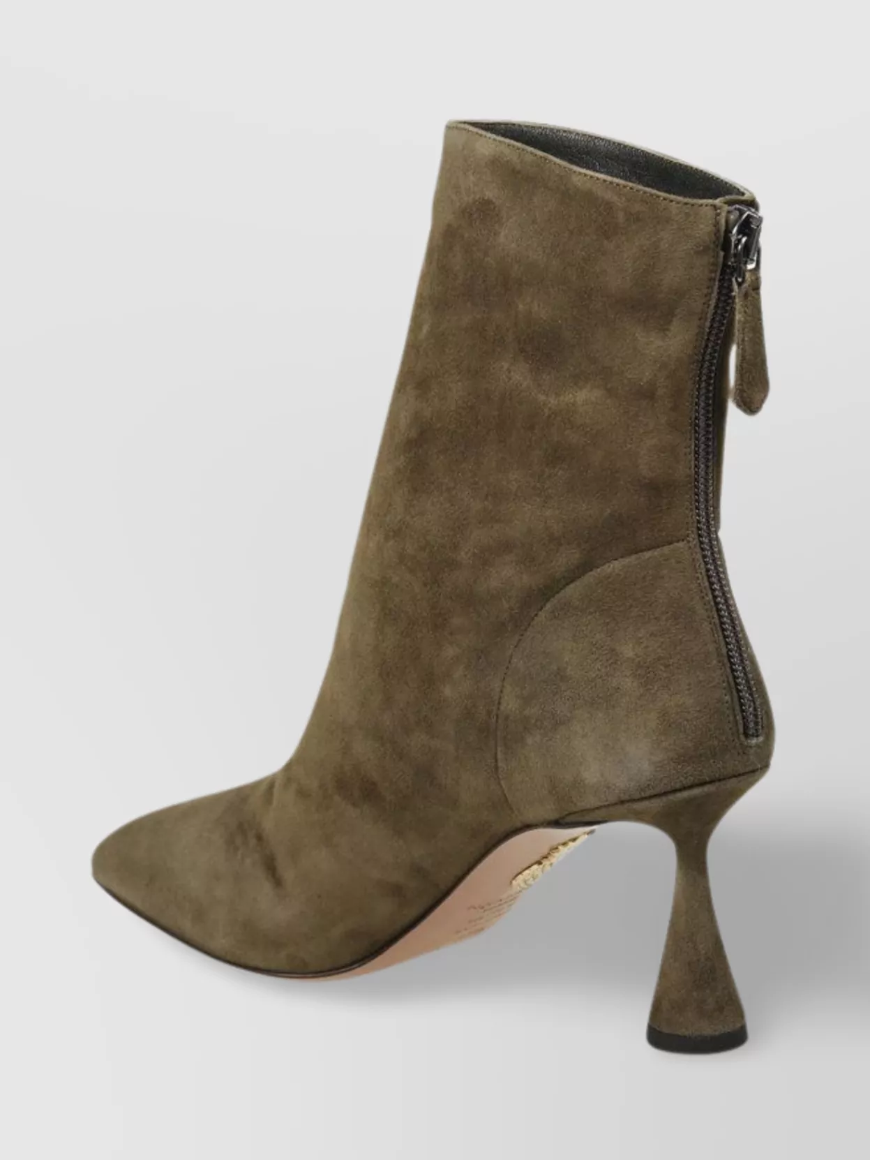 Aquazzura Love Suede Ankle Bootie 75 In Brown