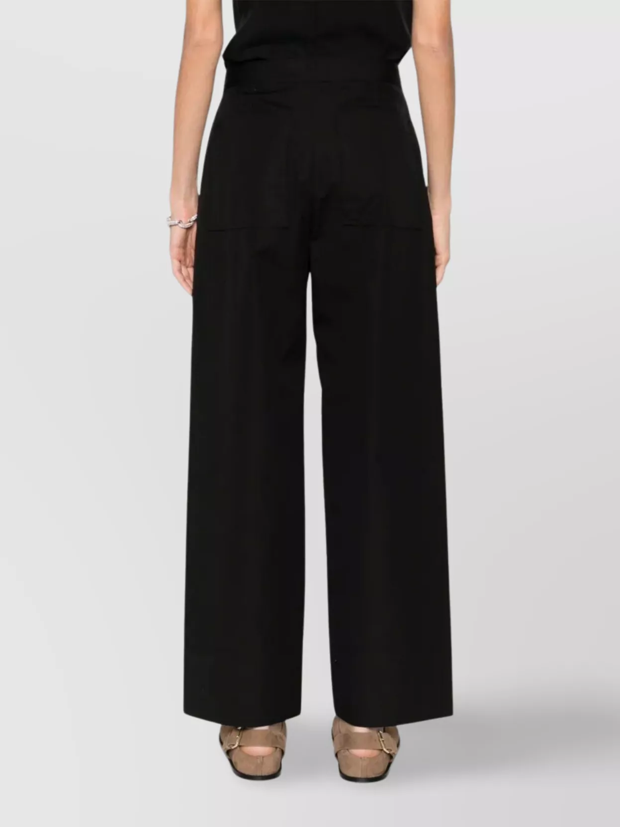 Totême Straight Leg Trousers Twisted Seams