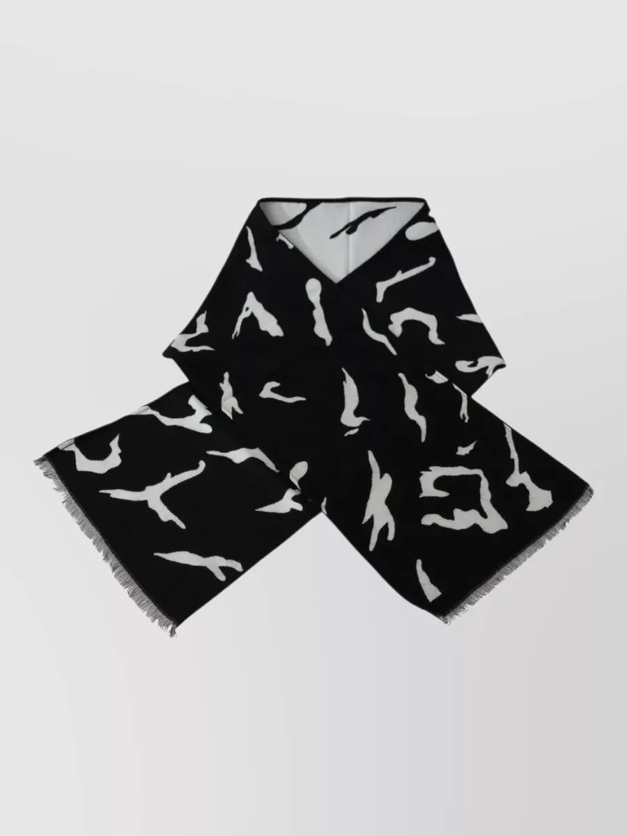 Givenchy Wool Abstract Print Scarf