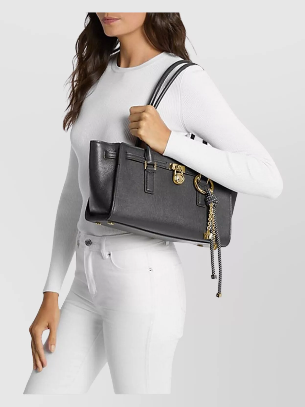 Michael Kors Stylish Shoulder Bags Double Handles In Black