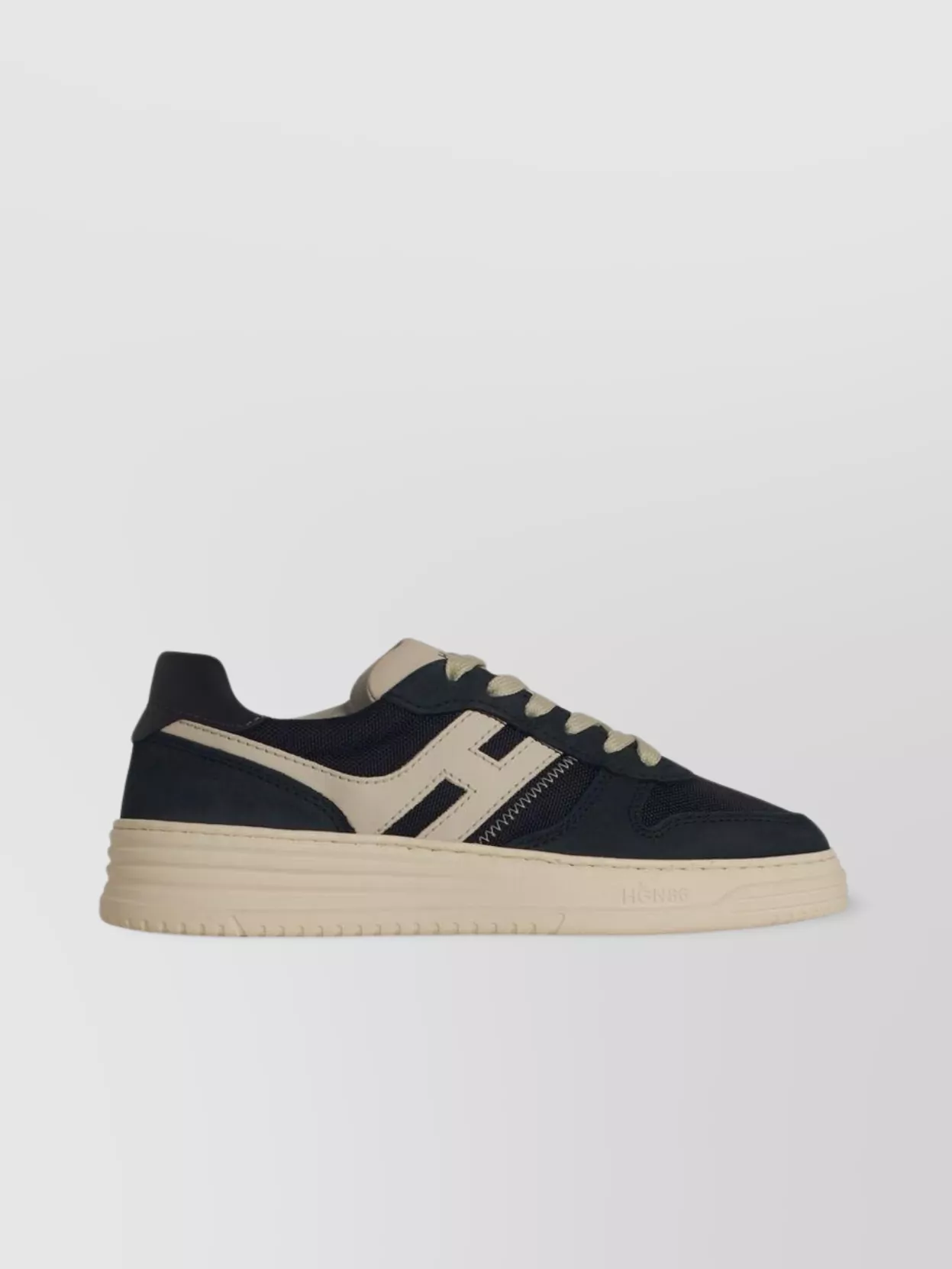 Hogan Low-top Leather Sneakers Contrasting Sole