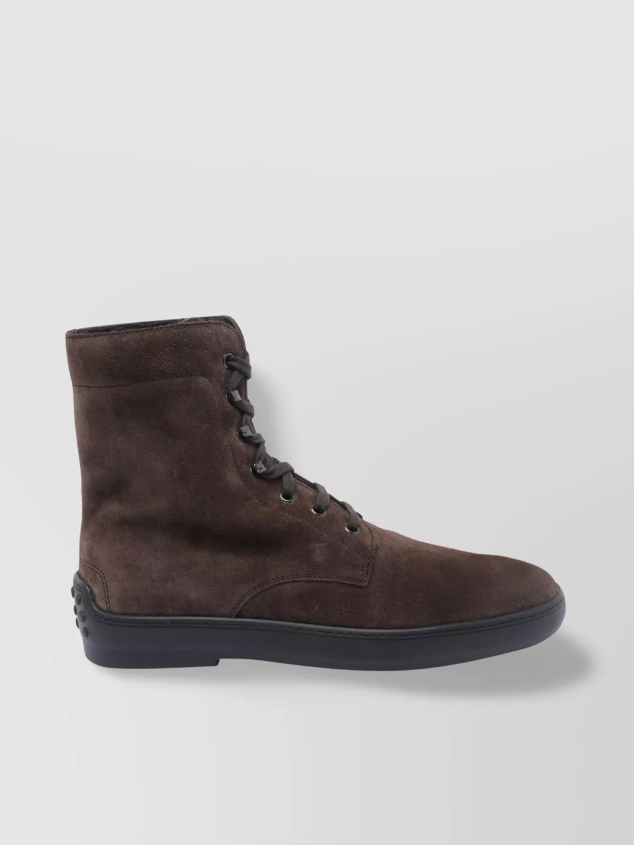 Tod's Round Toe Suede Ankle Booties