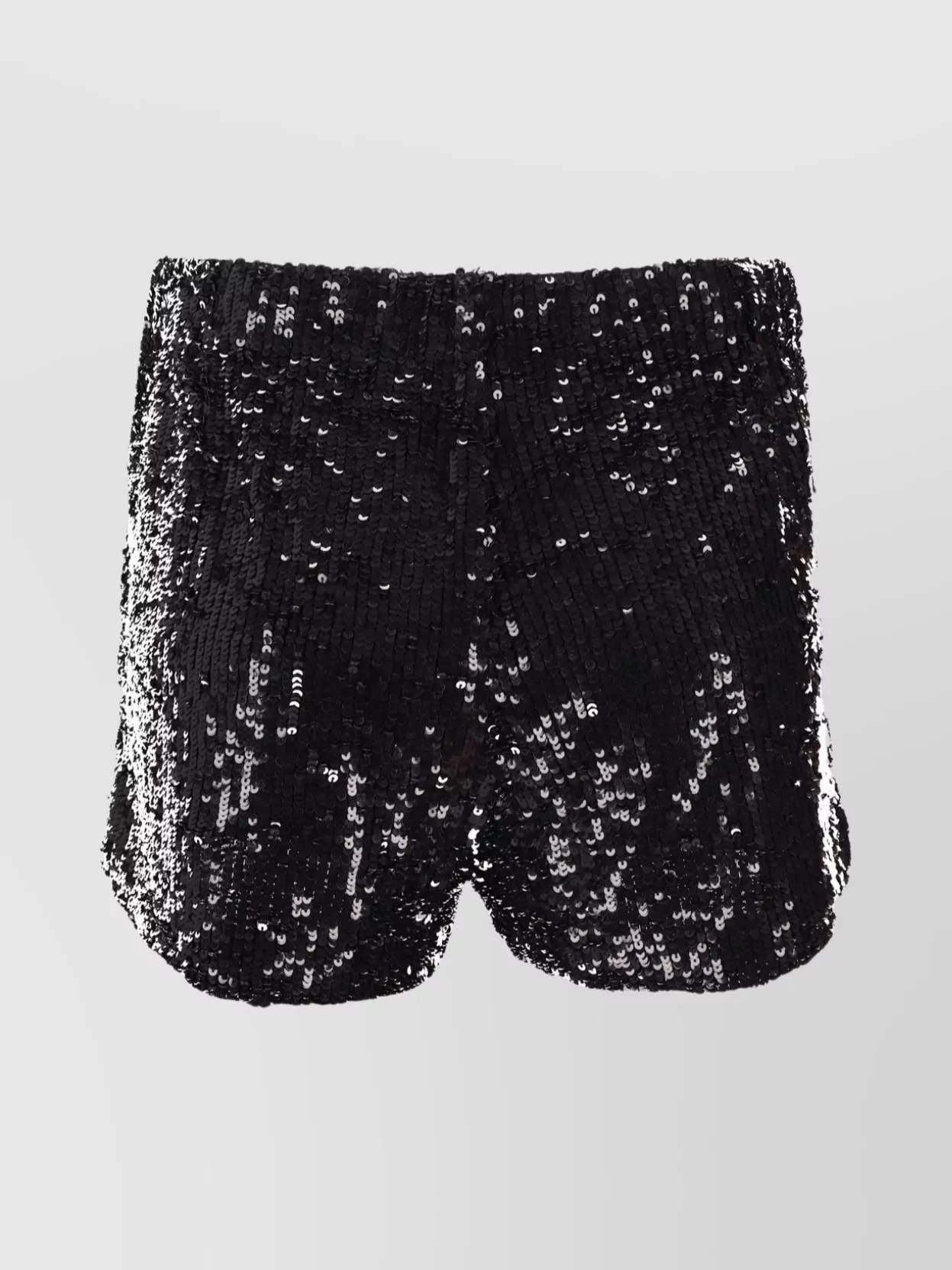 P.a.r.o.s.h Stylish Shorts With Sequin Detail And Elastic In Black