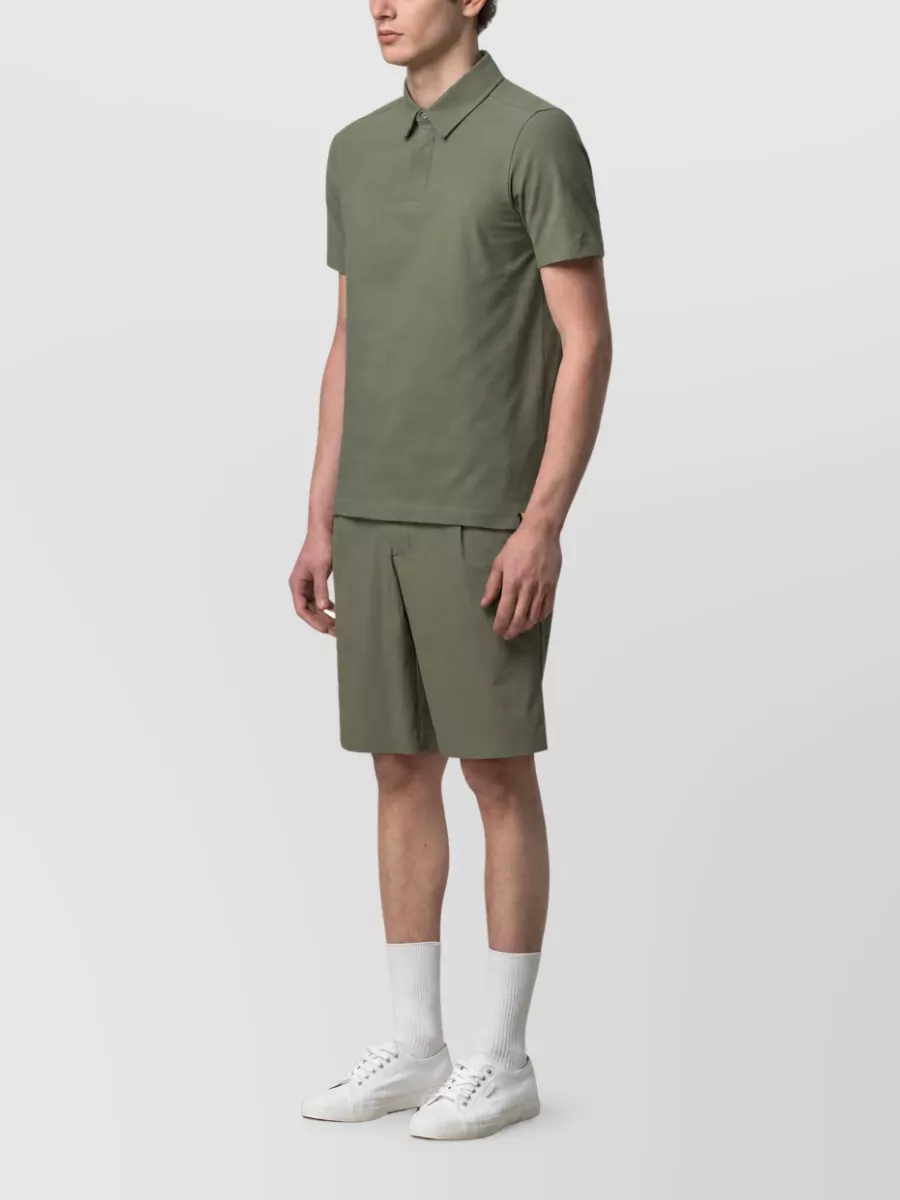 K-Way Cotton Stretch Short-Sleeve Polo Shirt