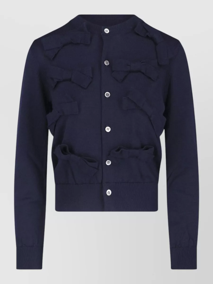 Comme des Garçons crewneck wool cardigan