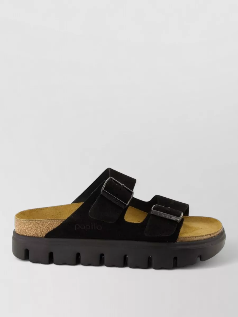 Birkenstock Suede Leather Double Buckle Sandals
