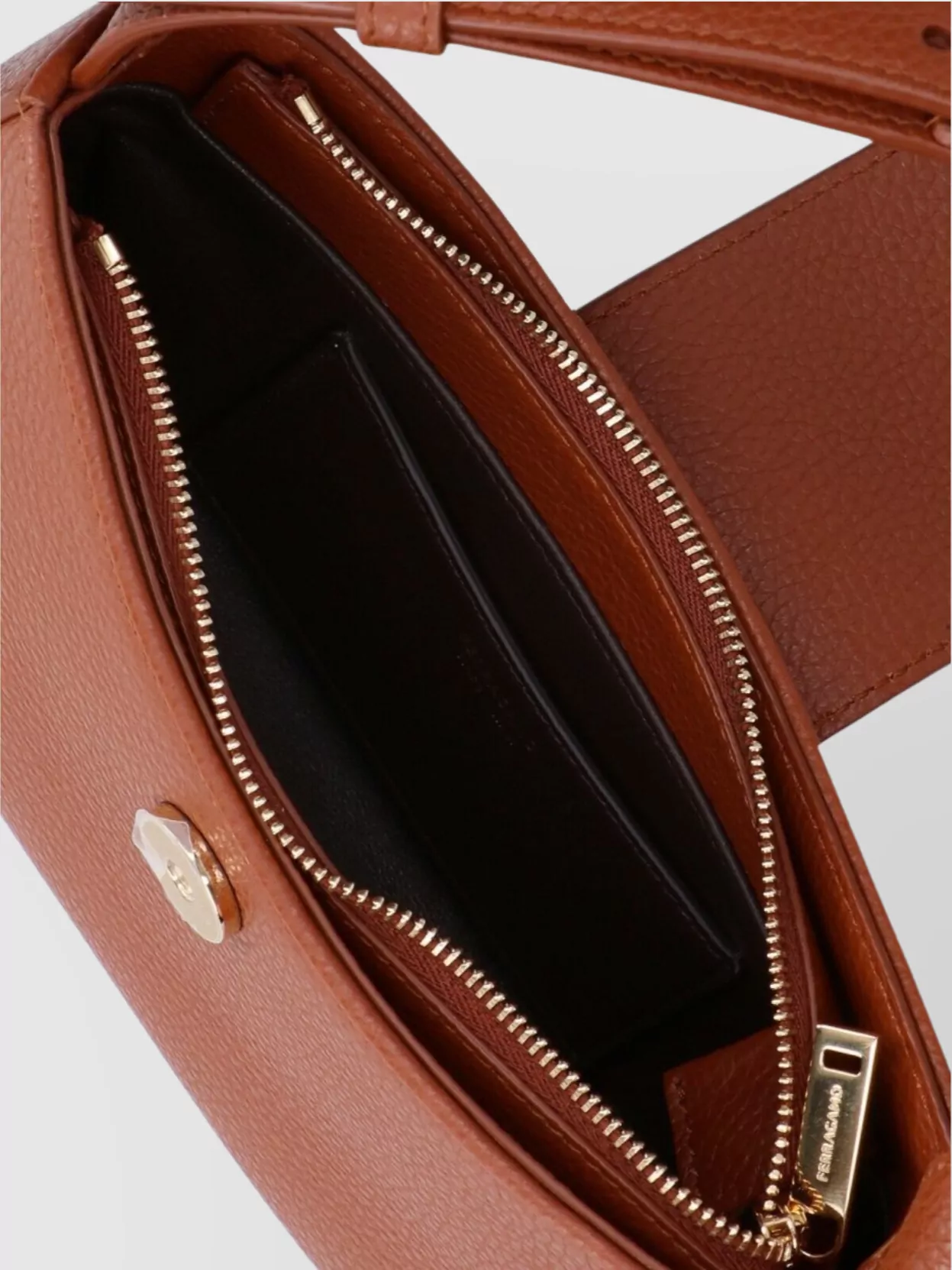 Ferragamo Gancini Mini Leather Shoulder Bag