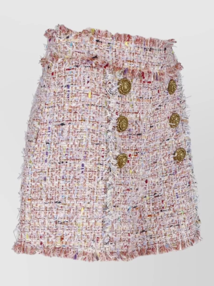Balmain Straight Tweed Tailored Shorts